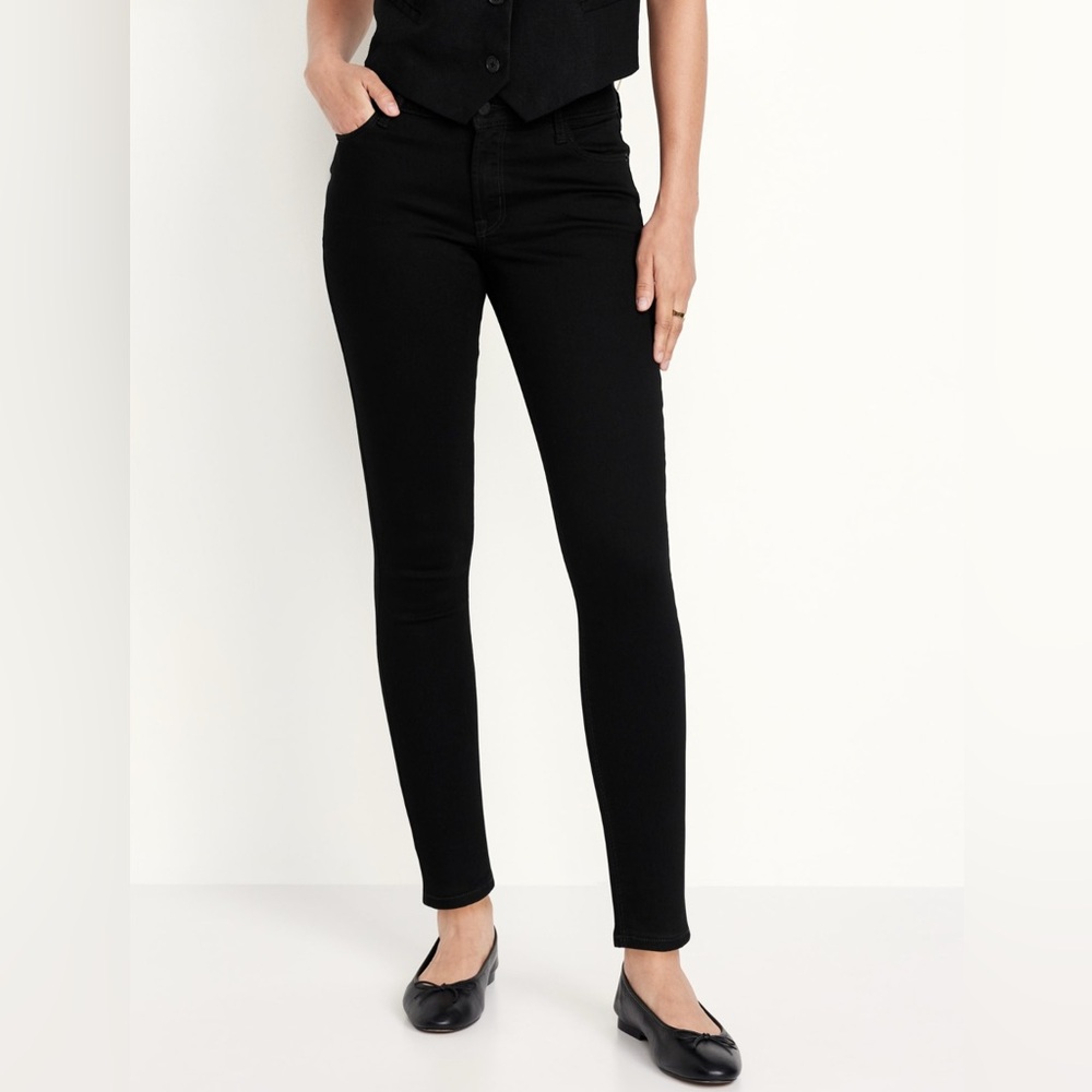 Old Navy Secret Soft Black Skinny Jeans